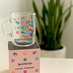 Nespresso x chiara ferragni glass mug